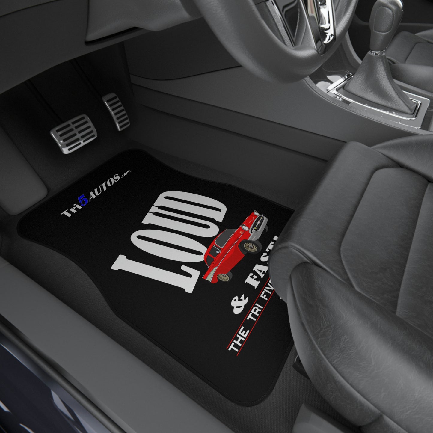 57 LOUD & Fast! - Red Chev Front Car Mats (2x Front)
