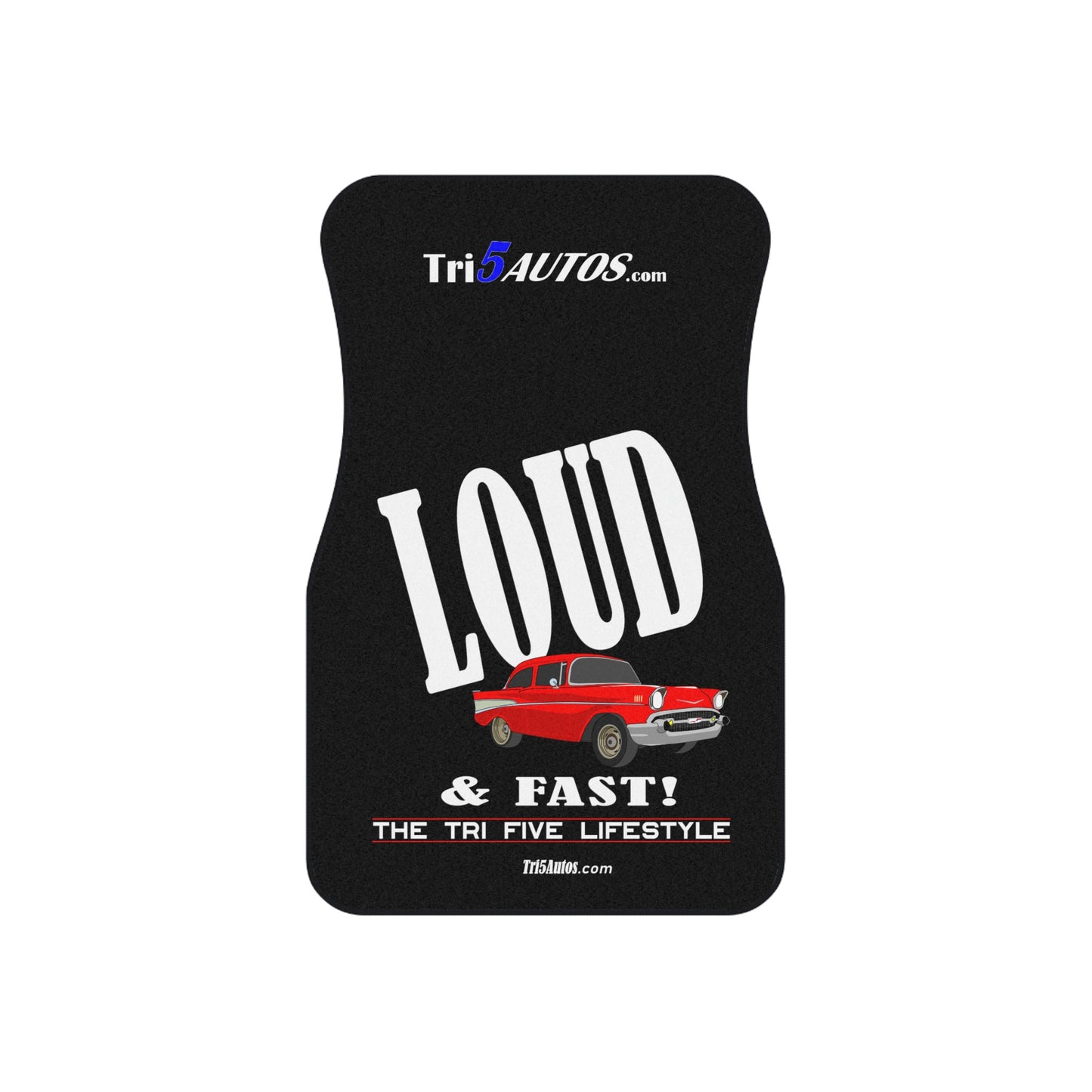 57 LOUD & Fast! - Red Chev Front Car Mats (2x Front)
