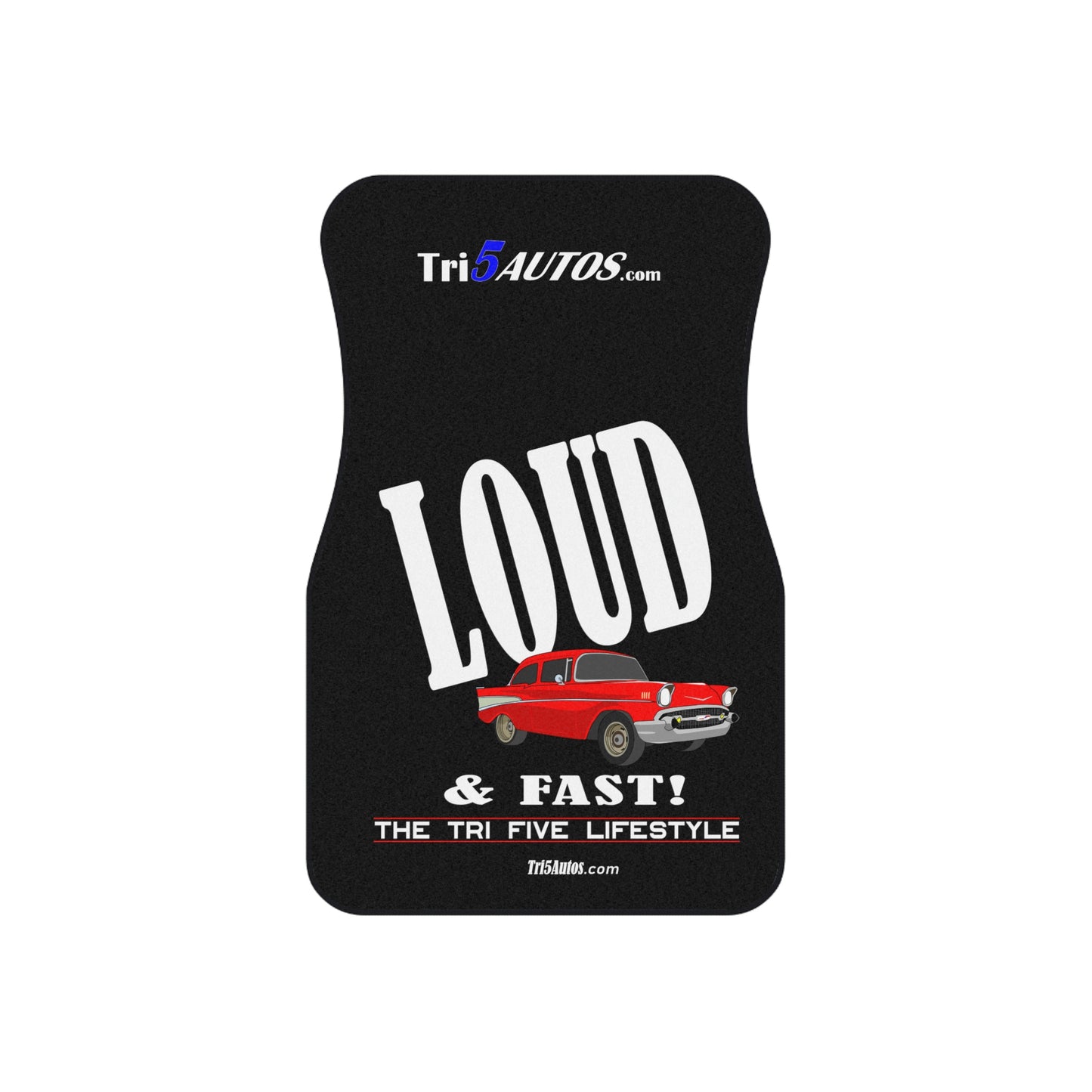 57 LOUD & Fast! - Red Chev Front Car Mats (2x Front)
