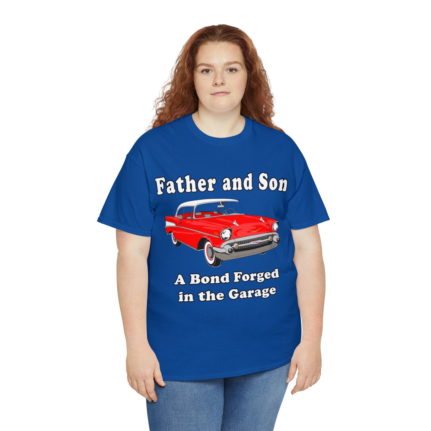 57 Father Son Bonding - Dark Unisex Heavy Cotton Tee