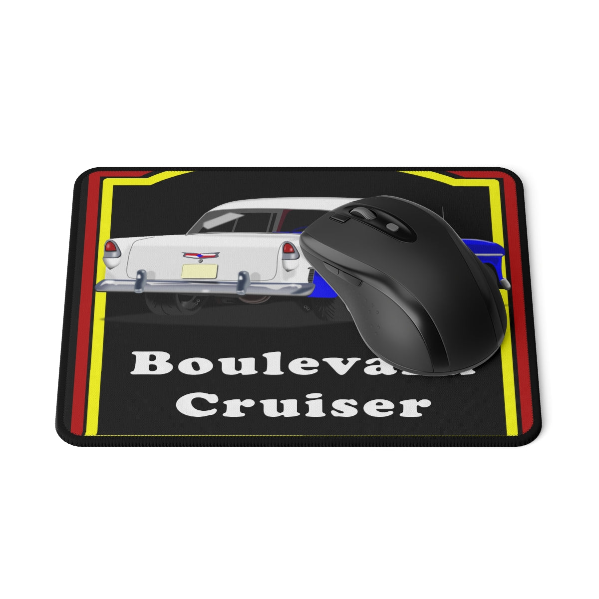 1955 Cruising in Blue and White Bowtie Favorite - Non-Slip Mouse Pads