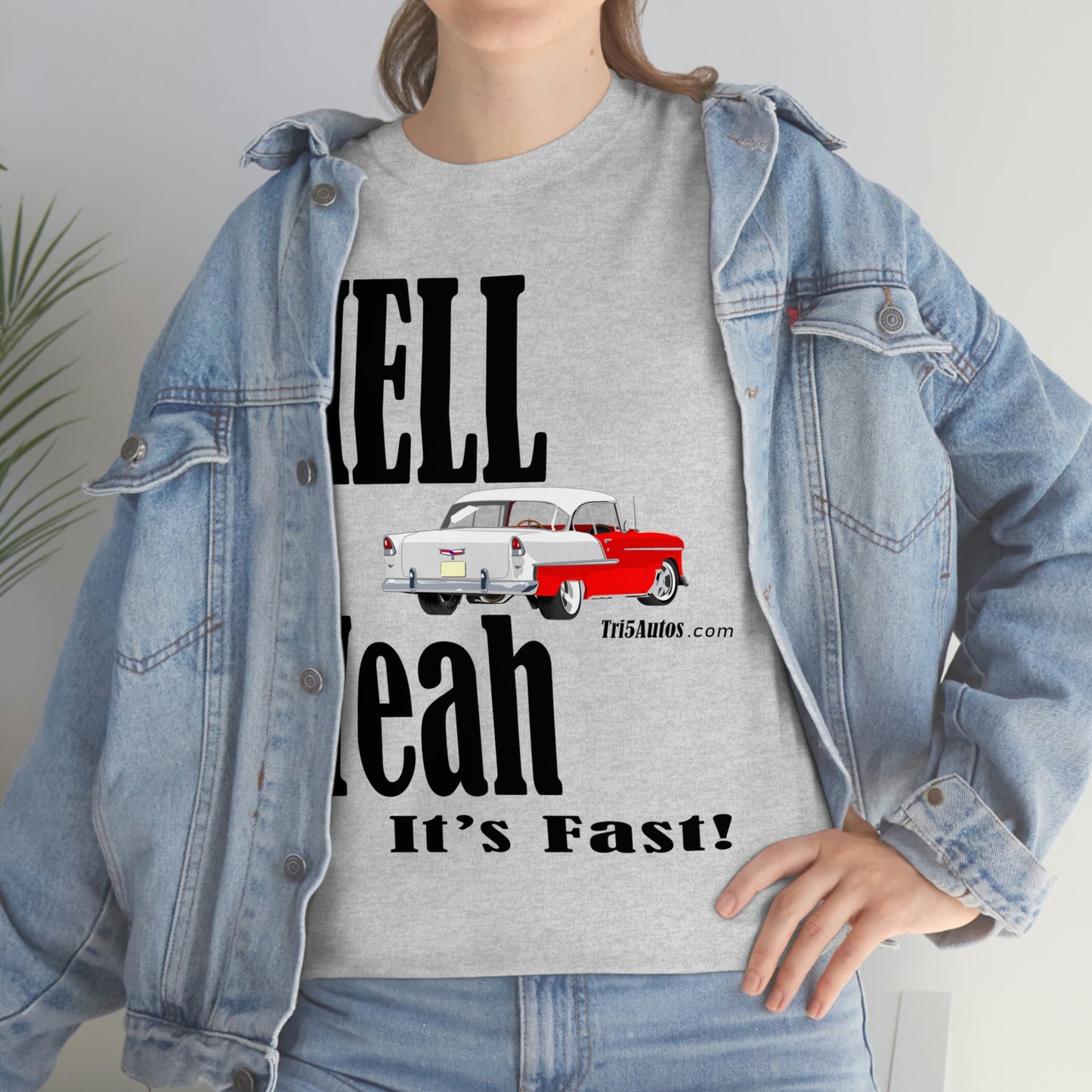 55 Red Hell Yeah Unisex Heavy Cotton Tee