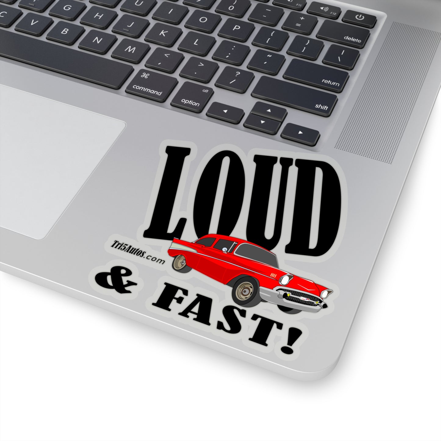 57 Red Loud and Fast - Kiss-Cut Stickers