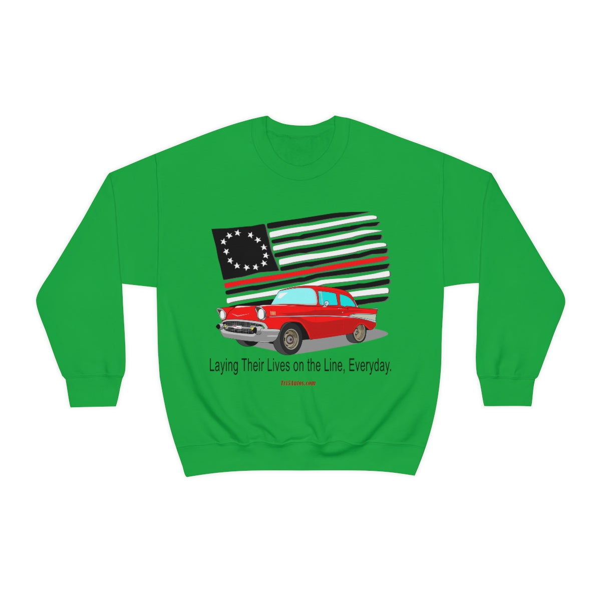 '57 Nomad Firefighter's Thin Red Line Unisex Heavy Blend™ Crewneck Sweatshirt