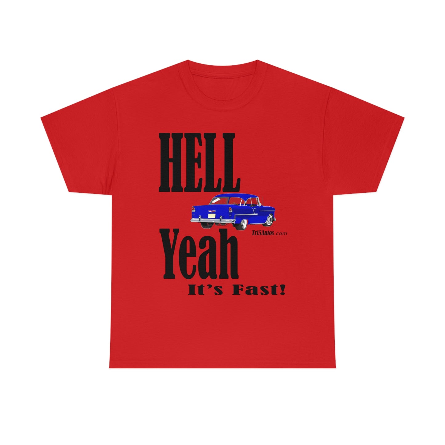 55 Blue Hell Yeah Unisex Heavy Cotton Tee