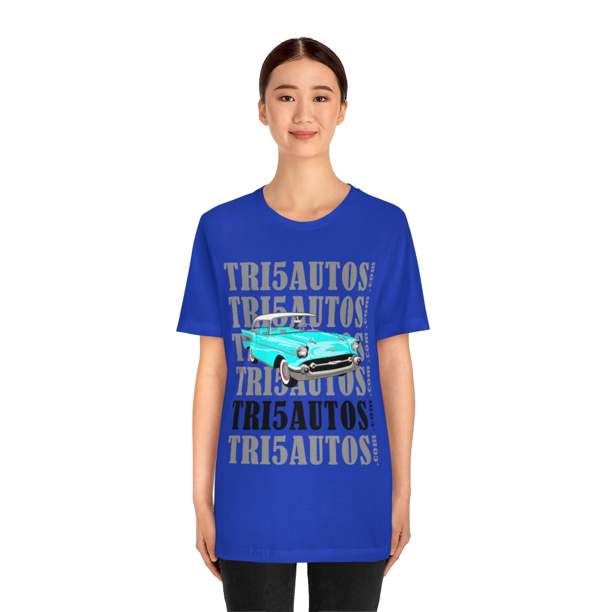 57 Light Blue Tri5Autos T - Unisex Jersey Short Sleeve Tee