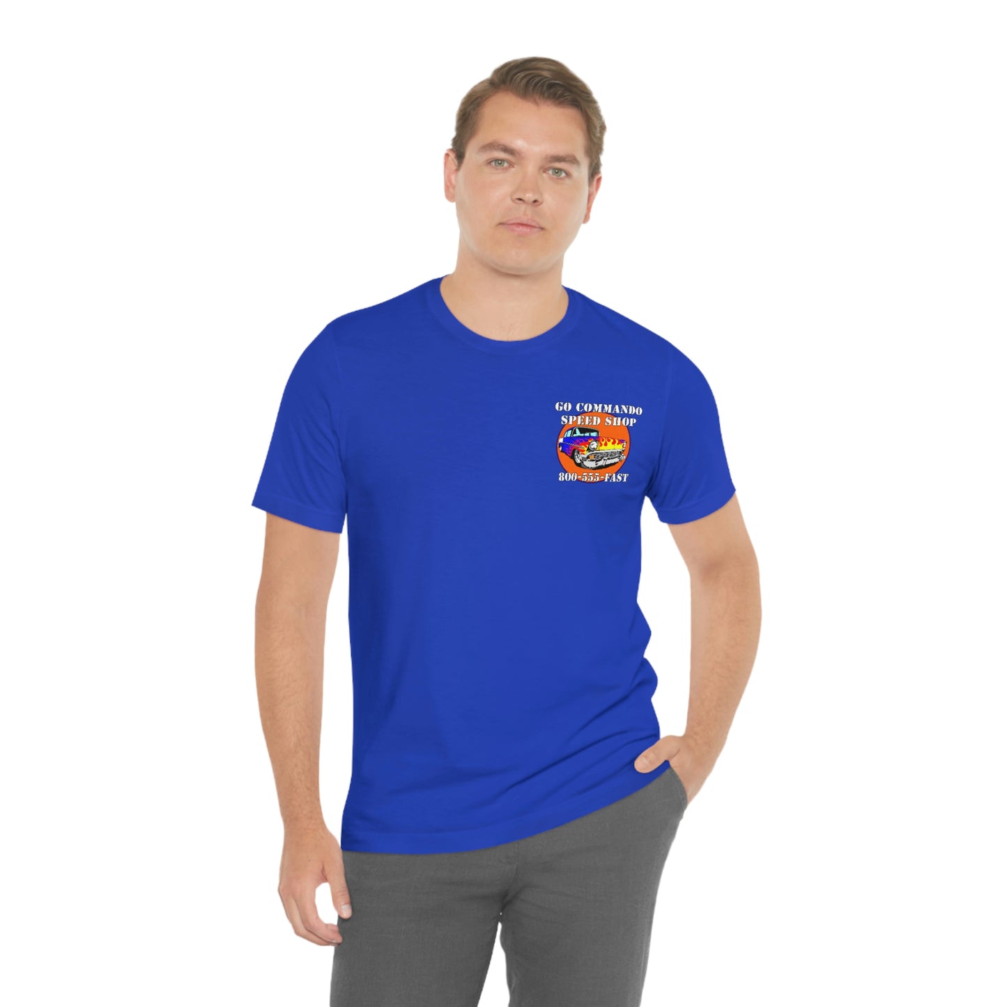 Go Commando Speed Shop - Unisex Jersey Short Sleeve Tee