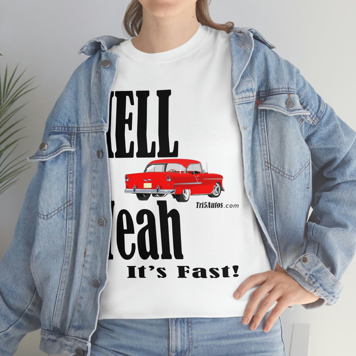 55 Red Hell Yeah Unisex Heavy Cotton Tee