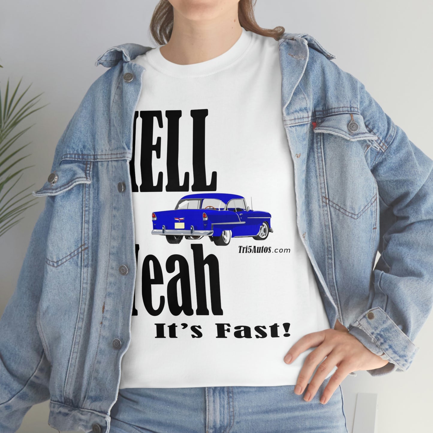 55 Blue Hell Yeah Unisex Heavy Cotton Tee