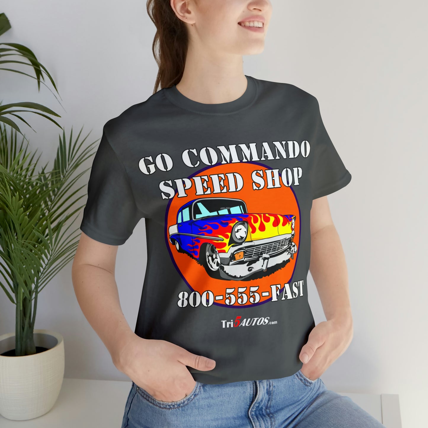 Go Commando Speed Shop Unisex Jersey Short Sleeve Tee