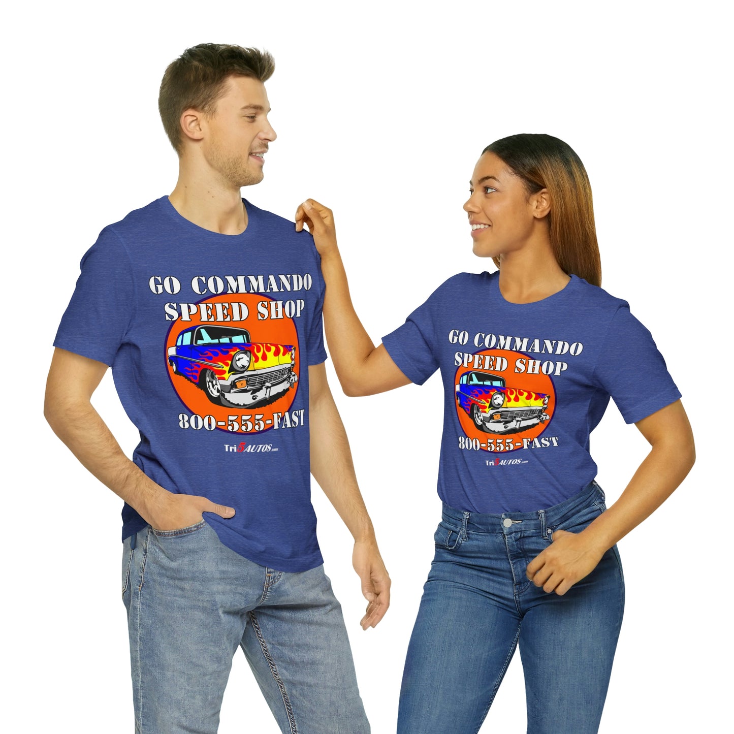 Go Commando Speed Shop Unisex Jersey Short Sleeve Tee