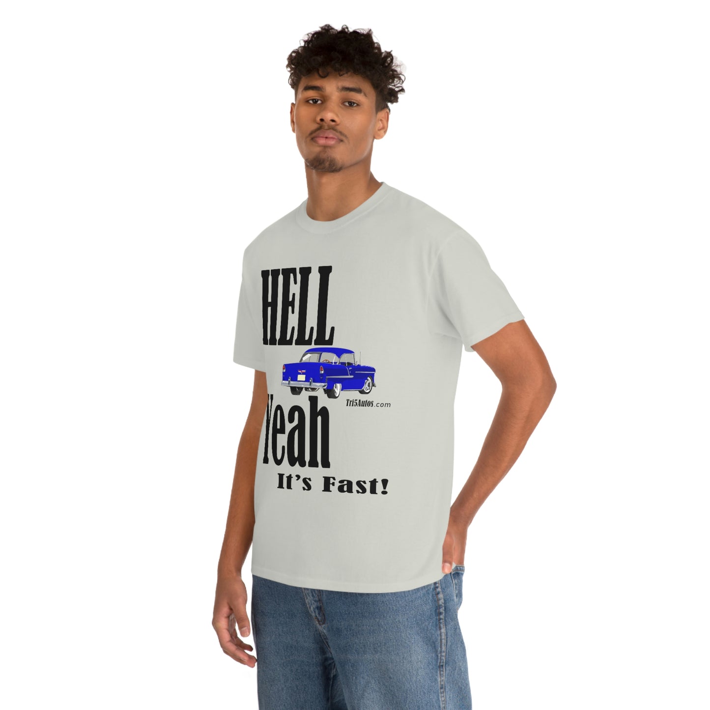 55 Blue Hell Yeah Unisex Heavy Cotton Tee