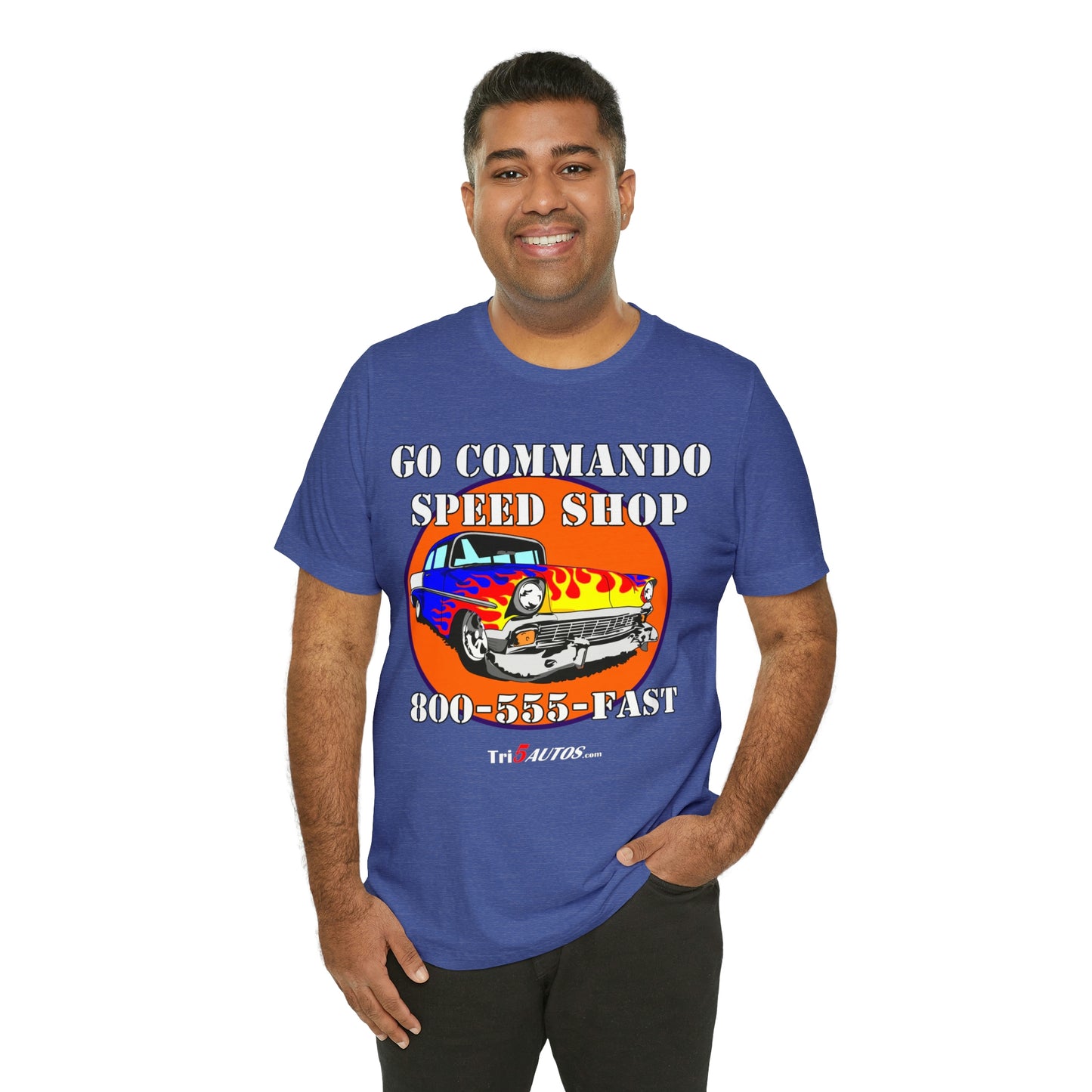 Go Commando Speed Shop Unisex Jersey Short Sleeve Tee