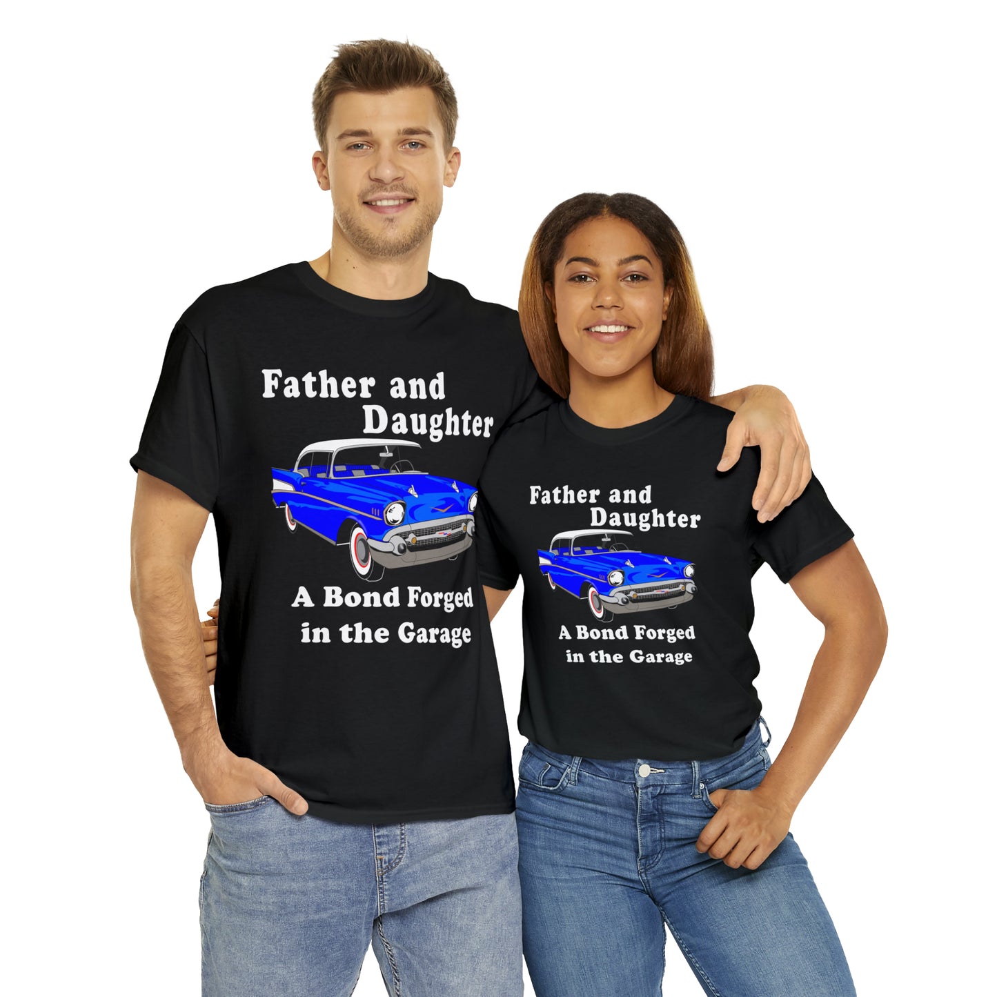 57 Father Daughter Bonding - Dark Unisex Heavy Cotton Tee