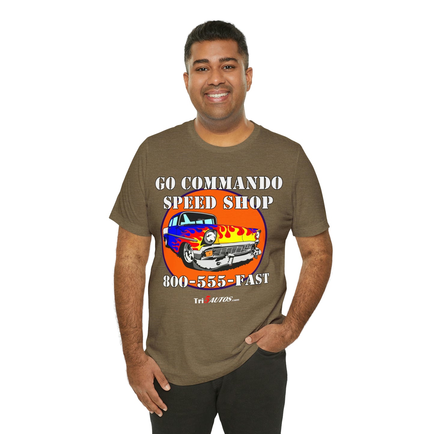 Go Commando Speed Shop Unisex Jersey Short Sleeve Tee