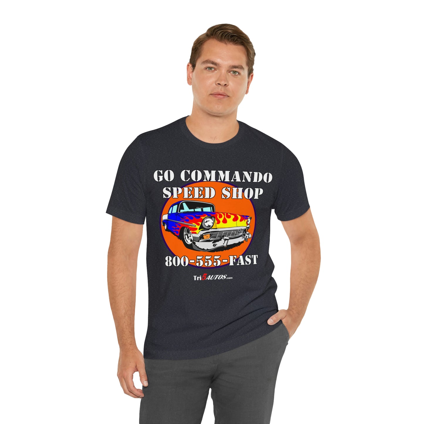 Go Commando Speed Shop Unisex Jersey Short Sleeve Tee