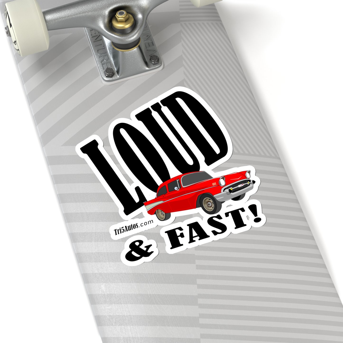 57 Red Loud and Fast - Kiss-Cut Stickers