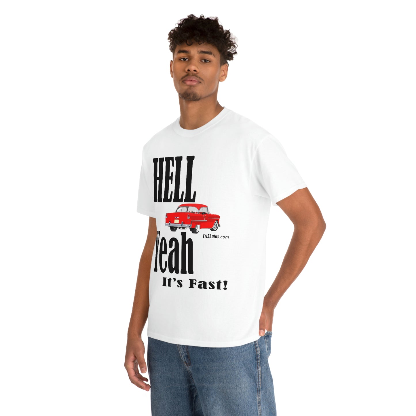 55 Red Hell Yeah Unisex Heavy Cotton Tee