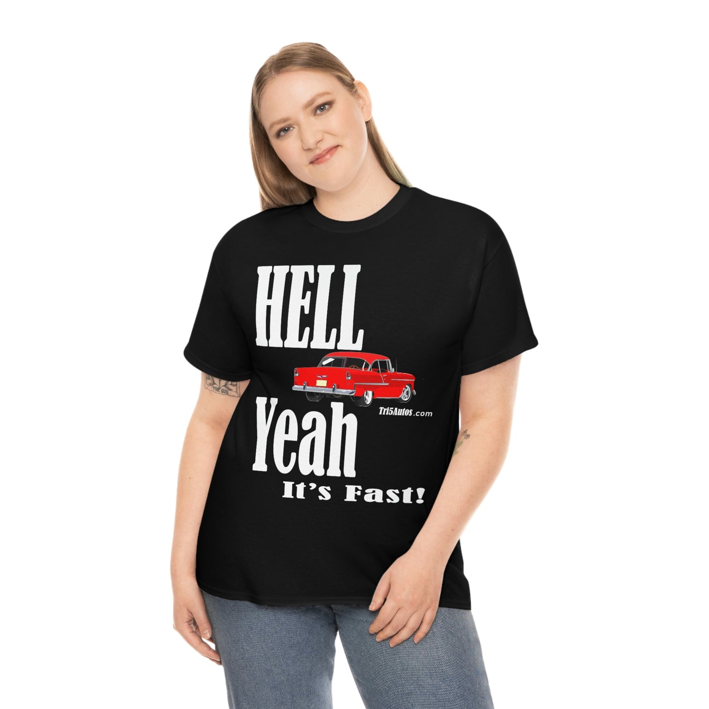 55 Red Hell Yeah Unisex Heavy Cotton Tee