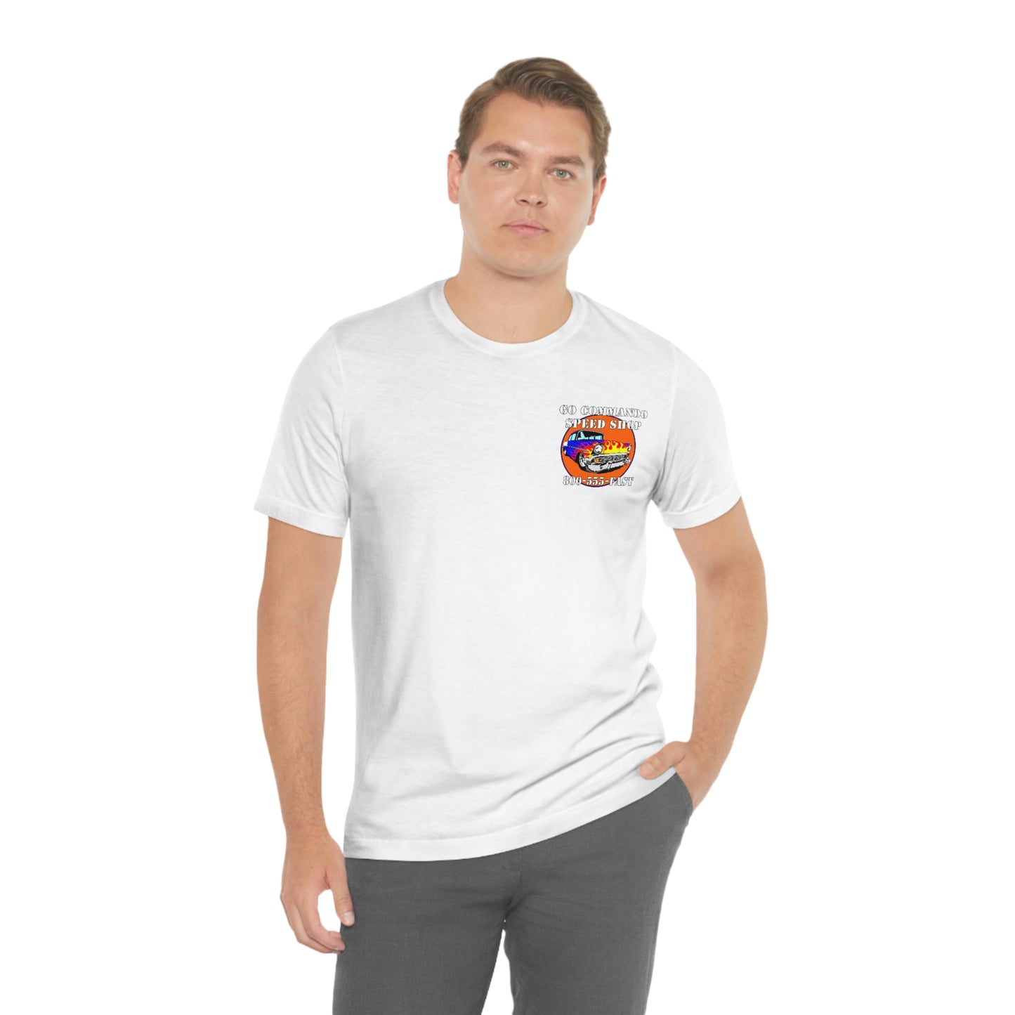 Go Commando Speed Shop - Unisex Jersey Short Sleeve Tee