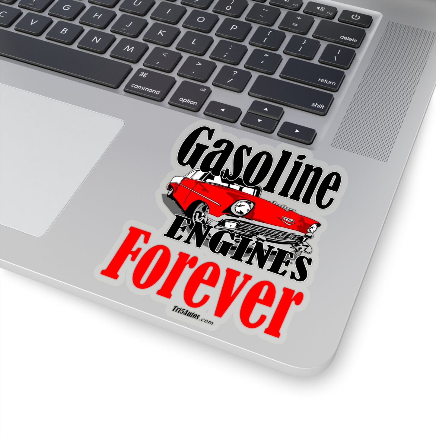 57 Red White Gas Engines Forever - Kiss-Cut Stickers