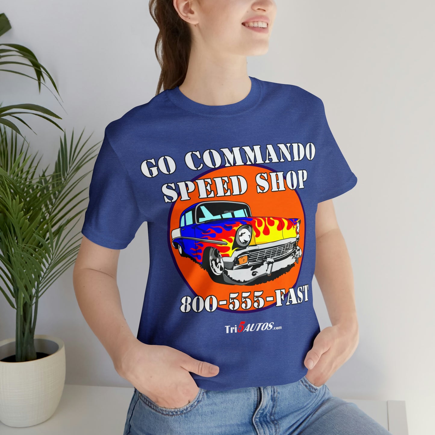 Go Commando Speed Shop Unisex Jersey Short Sleeve Tee