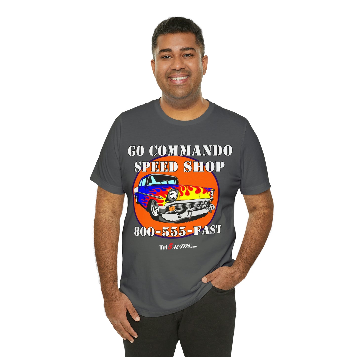 Go Commando Speed Shop Unisex Jersey Short Sleeve Tee