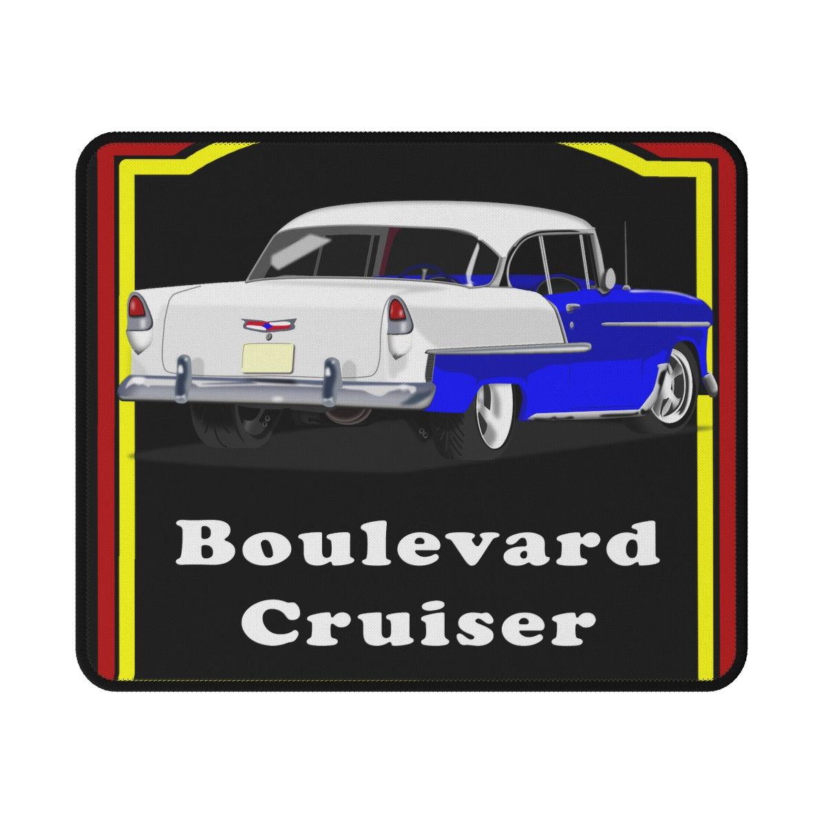 1955 Cruising in Blue and White Bowtie Favorite - Non-Slip Mouse Pads