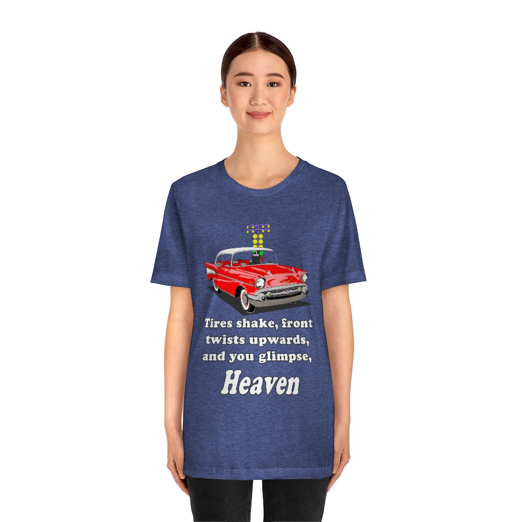 Red 57 Glimpse Heaven - Front only - Unisex Jersey Short Sleeve Tee