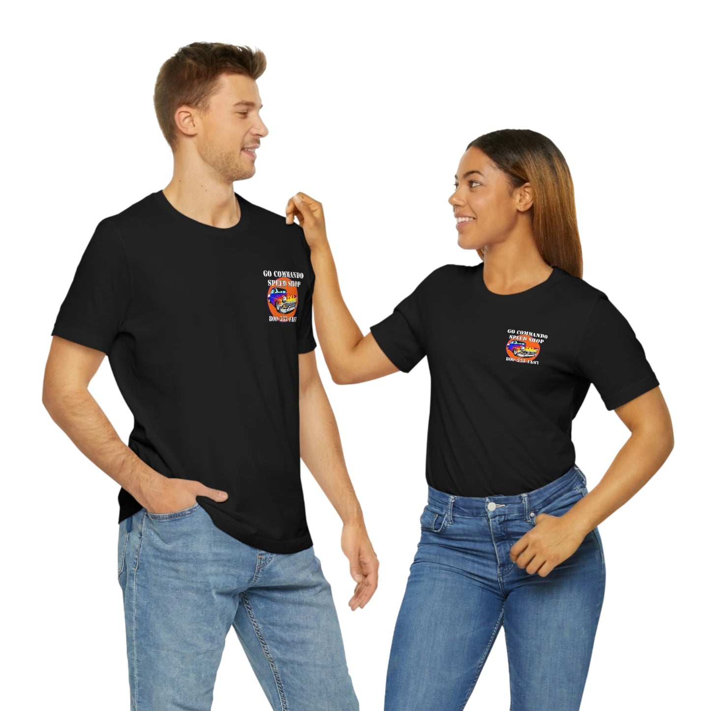 Go Commando Speed Shop - Unisex Jersey Short Sleeve Tee