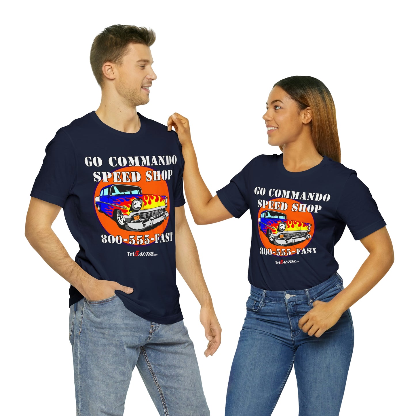 Go Commando Speed Shop Unisex Jersey Short Sleeve Tee