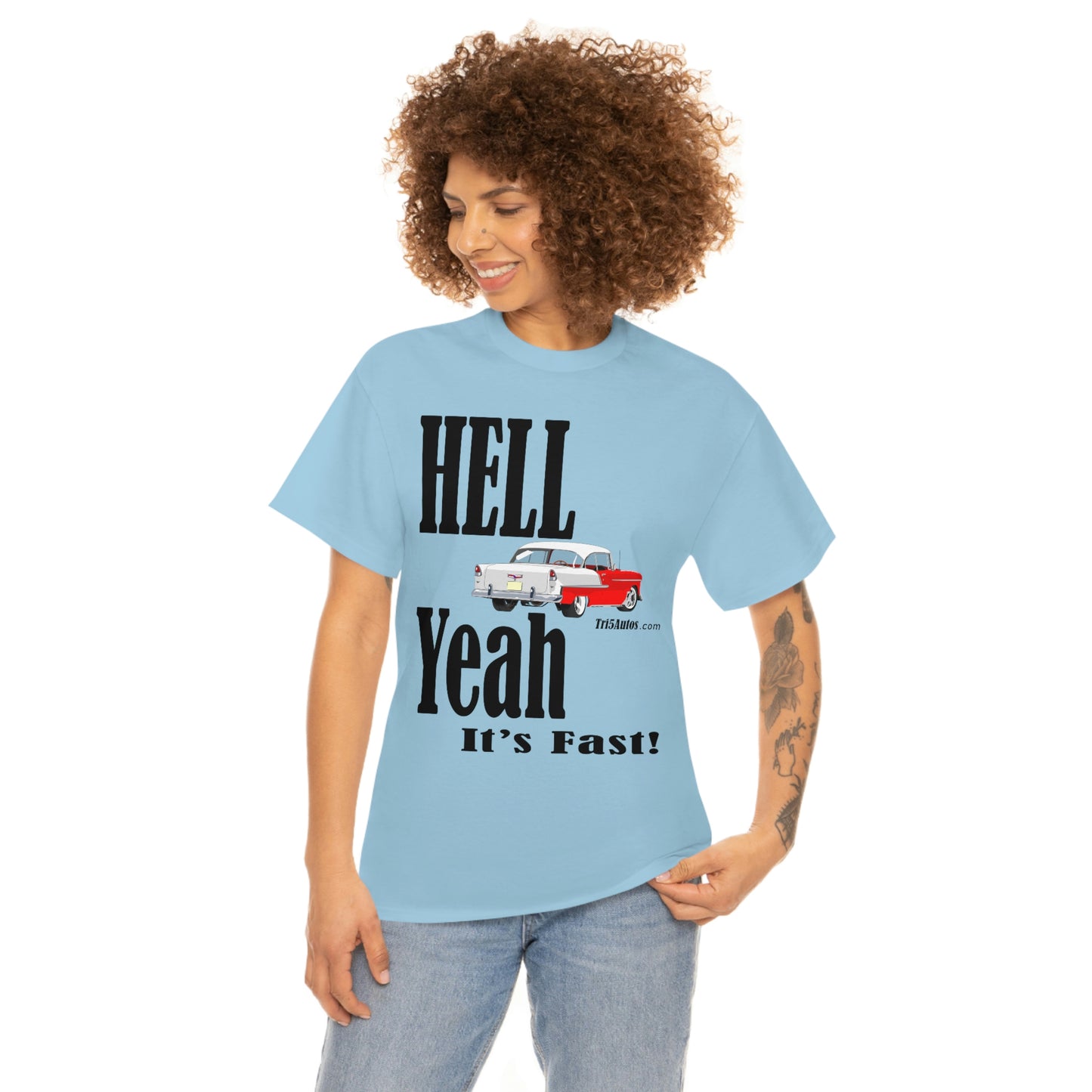 55 Red Hell Yeah Unisex Heavy Cotton Tee