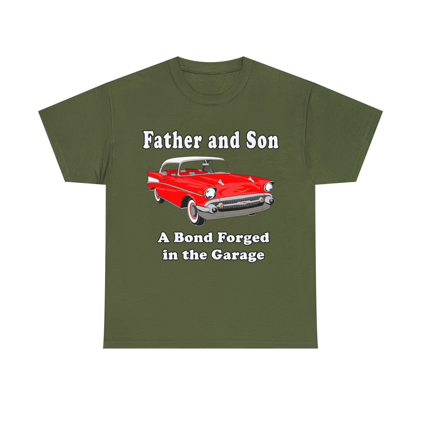 57 Father Son Bonding - Dark Unisex Heavy Cotton Tee