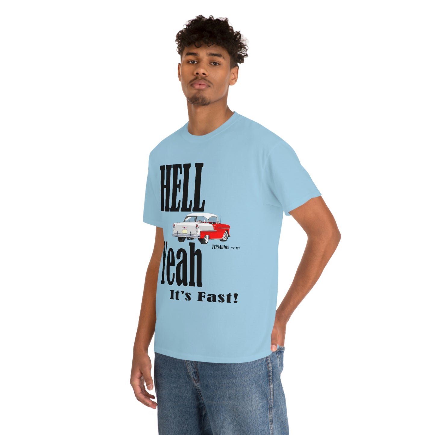 55 Red Hell Yeah Unisex Heavy Cotton Tee