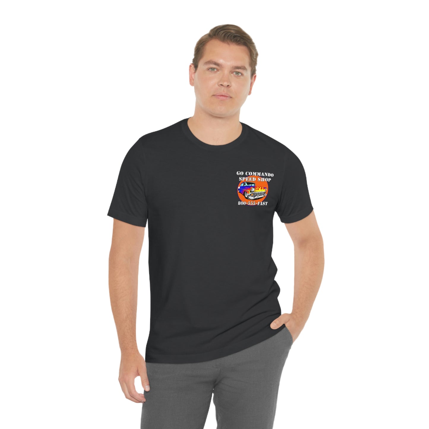 Go Commando Speed Shop - Unisex Jersey Short Sleeve Tee