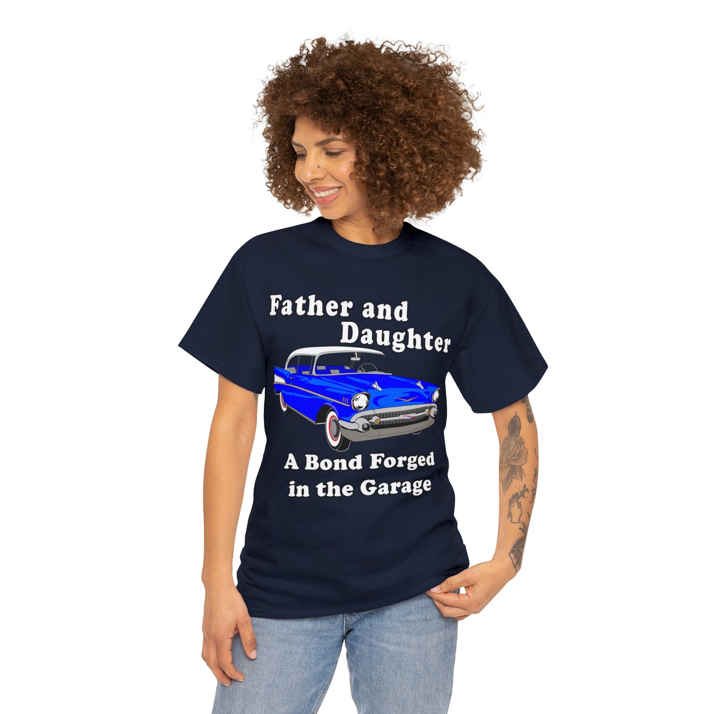 57 Father Daughter Bonding - Dark Unisex Heavy Cotton Tee