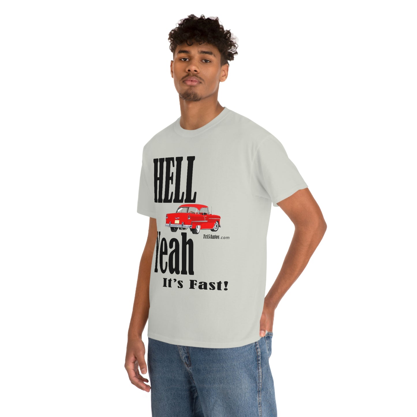 55 Red Hell Yeah Unisex Heavy Cotton Tee