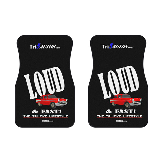 57 LOUD & Fast!  - Red Chev Front Car Mats (2x Front)