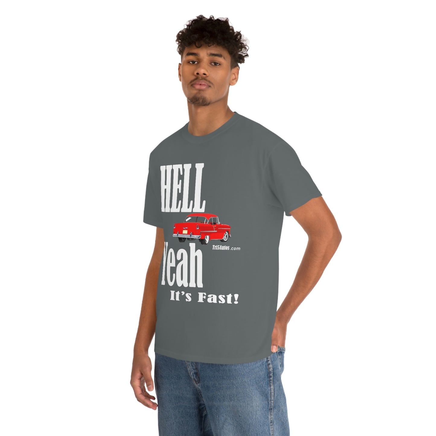 55 Red Hell Yeah Unisex Heavy Cotton Tee