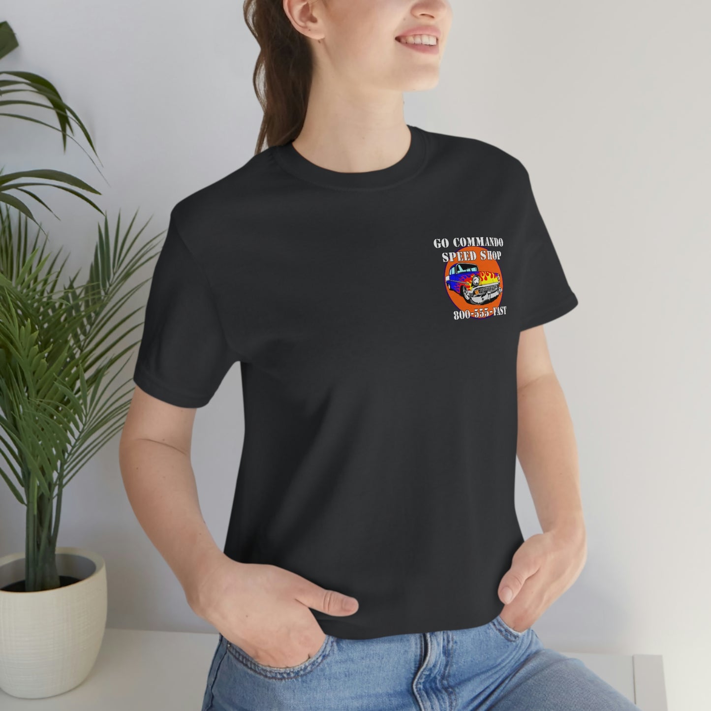 Go Commando Speed Shop - Unisex Jersey Short Sleeve Tee