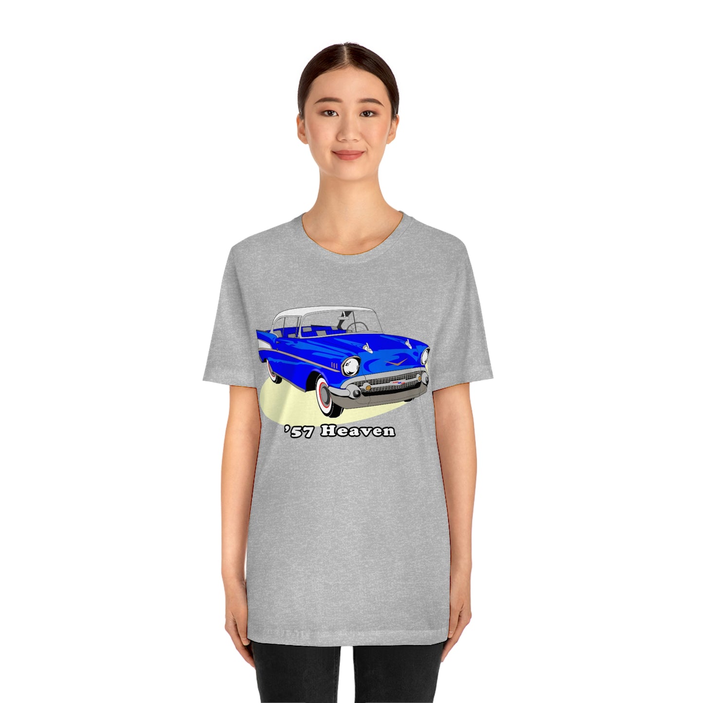 Drk Blue 57 Heaven - Front only - Unisex Jersey Short Sleeve Tee