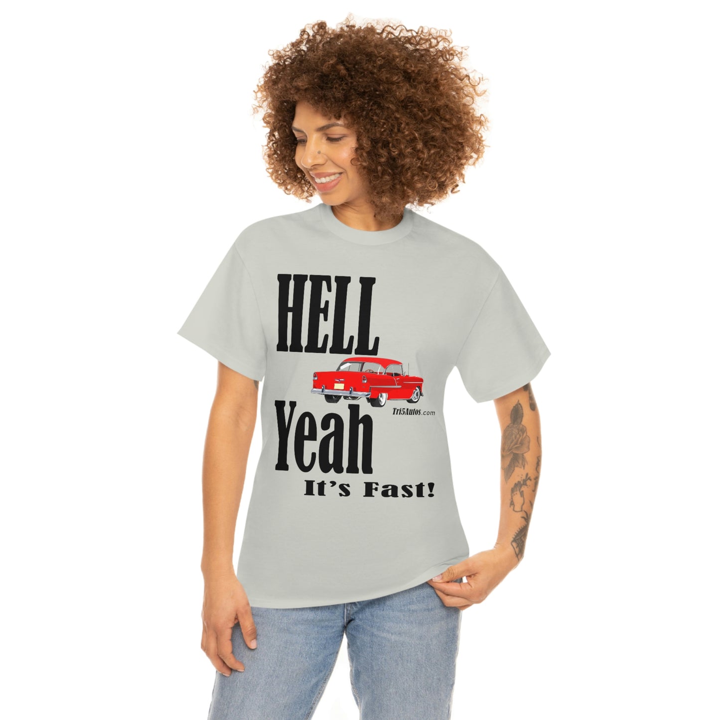 55 Red Hell Yeah Unisex Heavy Cotton Tee