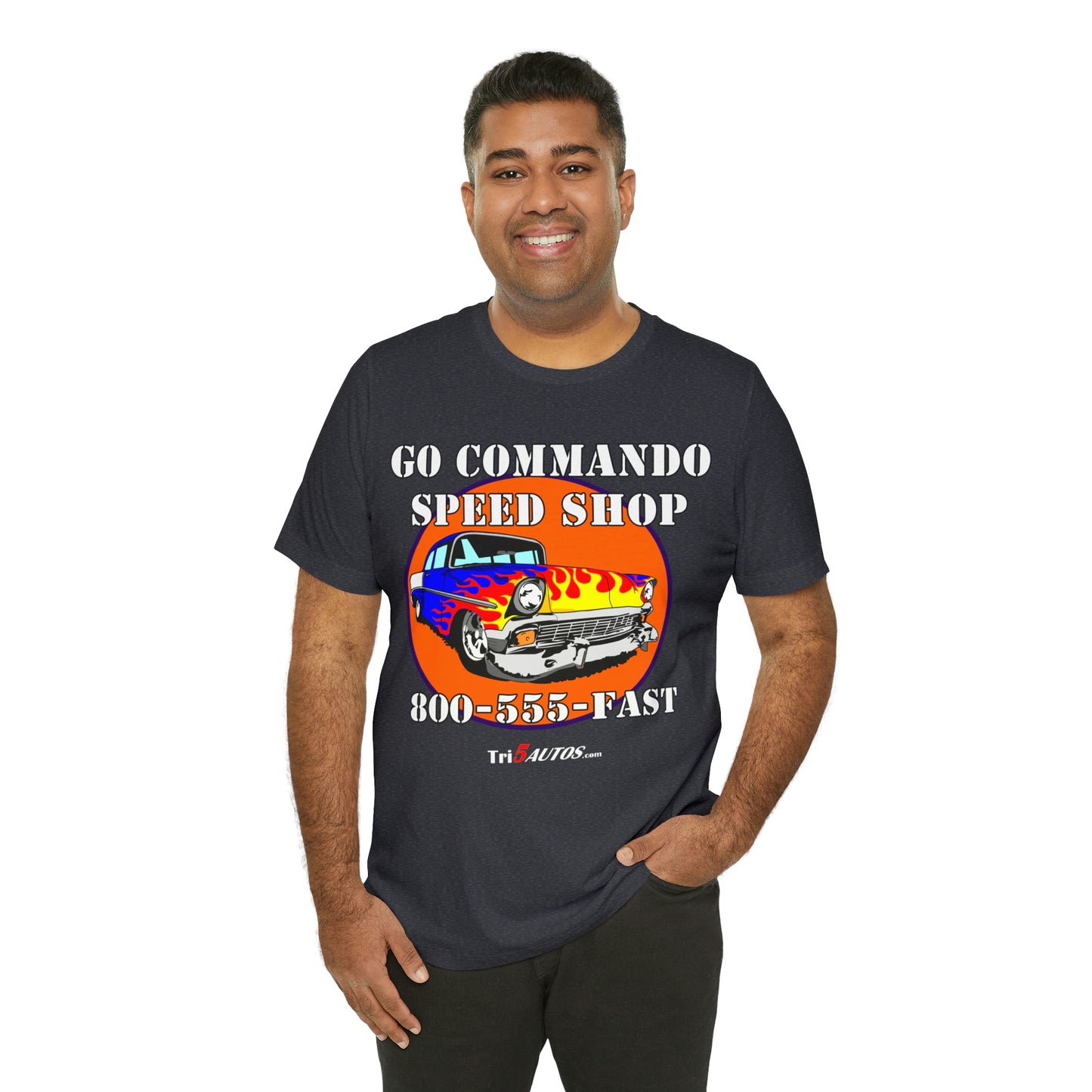 Go Commando Speed Shop Unisex Jersey Short Sleeve Tee