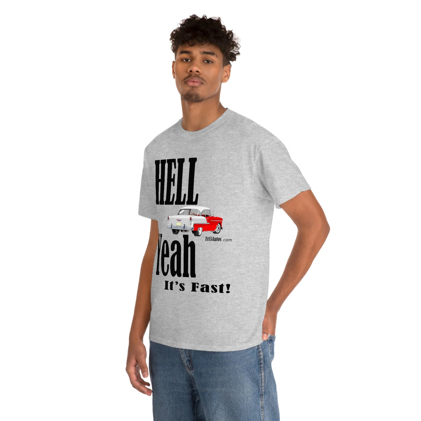 55 Red Hell Yeah Unisex Heavy Cotton Tee