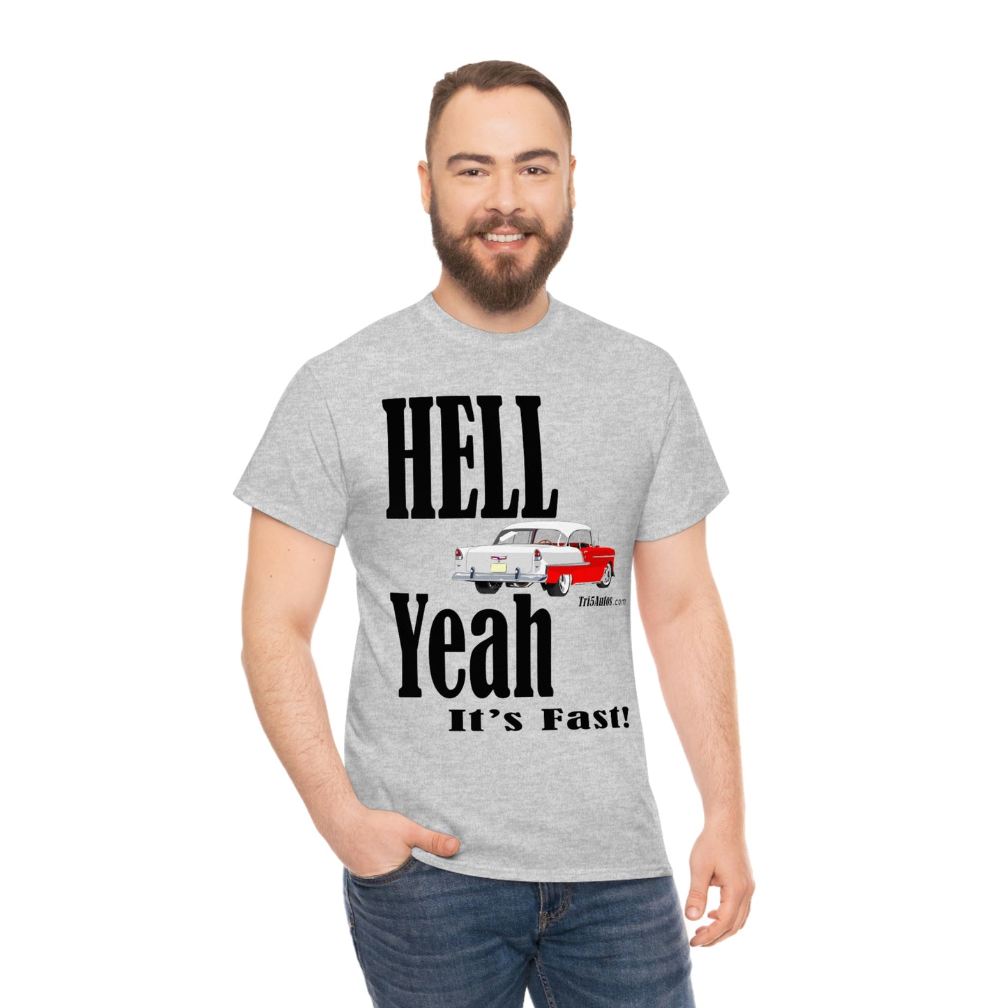 55 Red Hell Yeah Unisex Heavy Cotton Tee