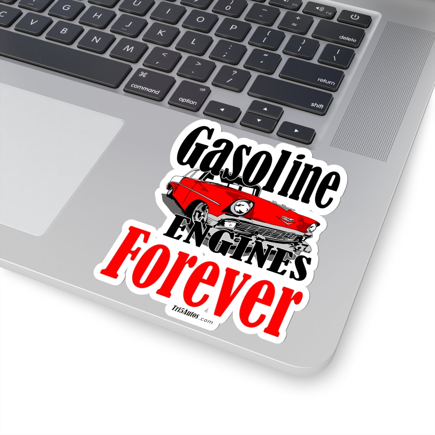 57 Red White Gas Engines Forever - Kiss-Cut Stickers