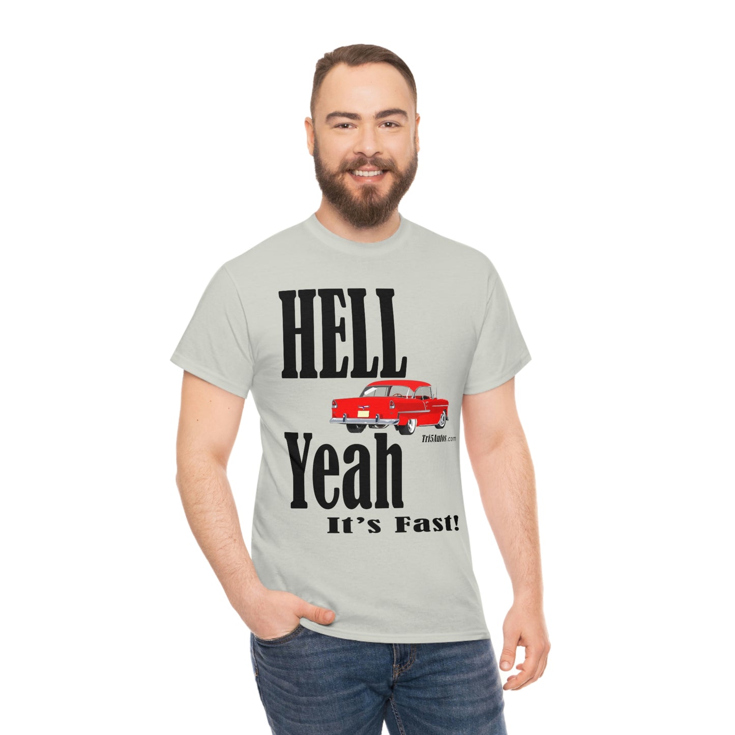 55 Red Hell Yeah Unisex Heavy Cotton Tee