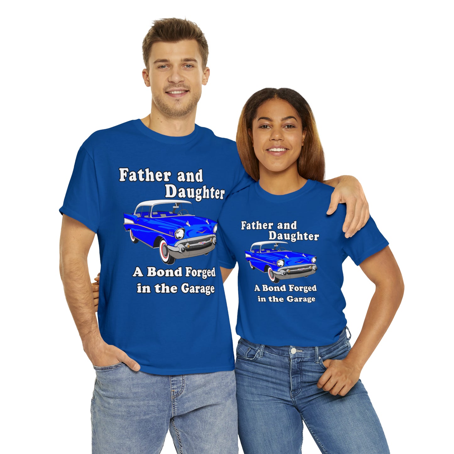 57 Father Daughter Bonding - Dark Unisex Heavy Cotton Tee