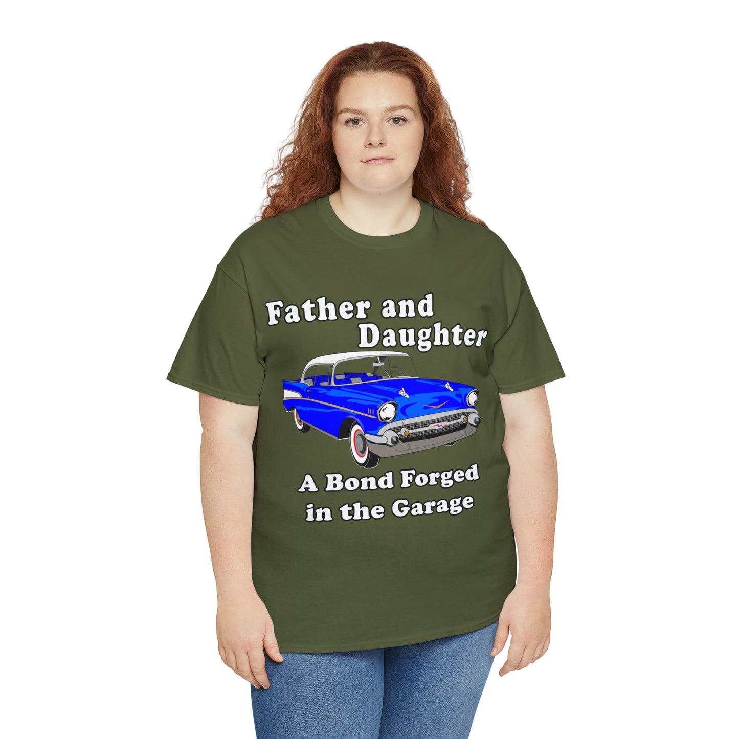 57 Father Daughter Bonding - Dark Unisex Heavy Cotton Tee