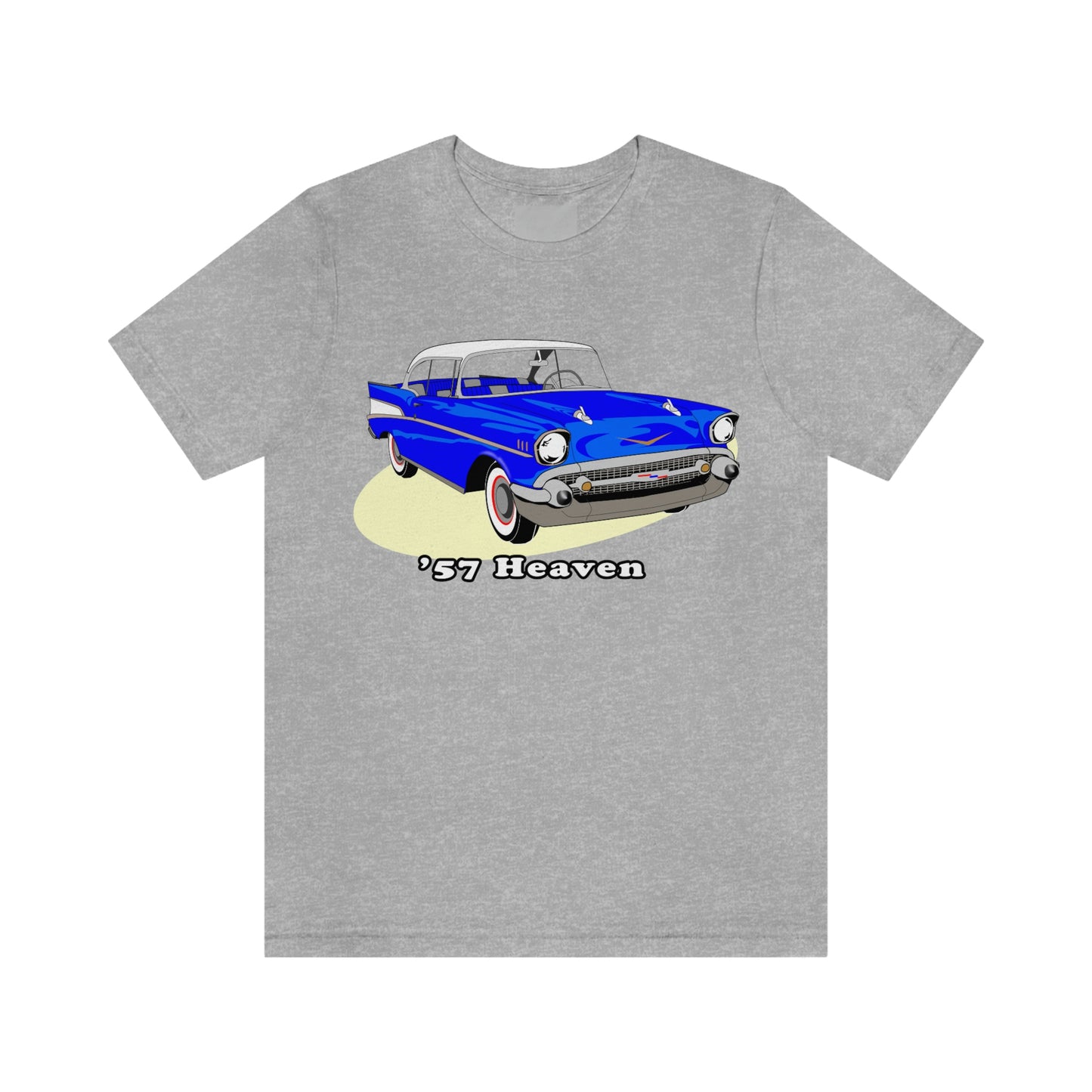 Drk Blue 57 Heaven - Front only - Unisex Jersey Short Sleeve Tee